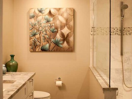 Marble Marvel Guest Bath