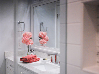 Sparkling White Master Bath