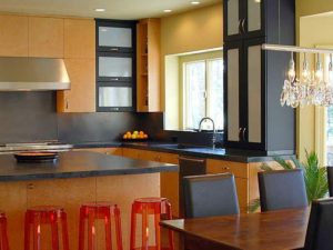 Our client’s contemporary kitchen still looking great!! #njkitchendesign #modernkitchendesign #concretecountertops #njkitchenremodel