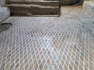 Incredible ancient tilework in the bath house of Pompeii Italy! #pompeiitiles #incredibletilework bathdesign