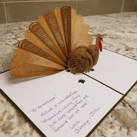 Just got the cutest Thanksgiving card from some terrific clients!! #thankfulforourclients #designnj #kitchendesign #bathroomrenovation #thanksgivingwishes #njremodeling