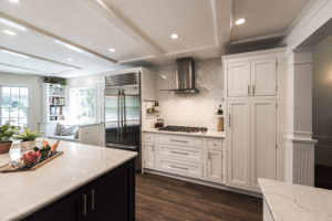 White and Grey Kitchen-Custom-Cabinets