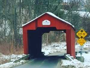 Beautiful bridge architecture @Cooleybridgevermont.  Thanks Elizabeth! #coveredbridges #vermontsights #roadsidearchitecture #vacationviews #designnj