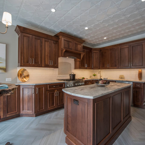 Swipe 👉🏻to see our client's amazing kitchen transformation! Updated, modernized and ready to take on the next decades of cooking and family get togethers! #designnj #njkitchendesign #kitchenbeforeandafter #walnutcabinets #leatheredgranite