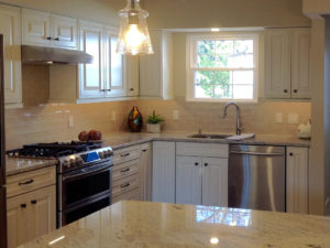 Here’s our client’s NJ shore townhouse before & after kitchen remodel.  A small but mighty new kitchen space! #designnj  #newjerseyshorerenovation #njkitchens #njkitchendesign #newjerseykitchenremodel #kitchenbeforeandafter