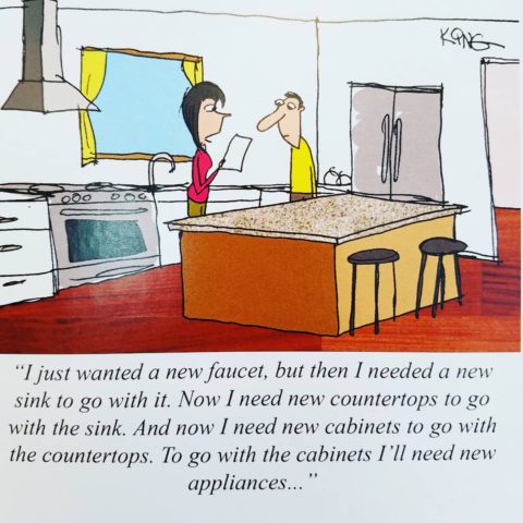 So funny and so true! #kitchendesign #newjerseykitchenrenovation #designnj #kitchenhumor #keepingitreal #kitchenandbathdesigncenter #housemagazine #saturdaysmiles