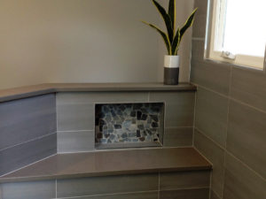 Our client’s recently completed master bath includes @schlutersystemsna Ditra Heat – a product we use in all our warm floor applications.  We create beautiful heated floors with protection against tile and grout cracking.  We place the cables wherever heat is desired – in this case even on the shower floors and seat!  Temperature is controlled by a digital thermostat. Swipe 👉🏼to see how our thermal image camera captures the heated areas under the tile. #waterproofshower #heatedfloors #ditraheat #newjerseykitchensandbaths #designnj #warmfloors #bathremodel #masterbathdesign #thermalphotography #waterproofshower #heatedfloors #ditraheat #newjerseykitchensandbaths #designnj #warmfloors #bathremodel #masterbathdesign #thermalphotography