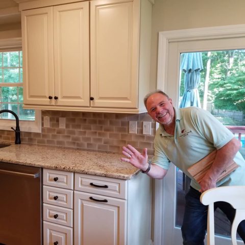 Charlie Rini sneaking into our client's kitchen photoshoot pics!! Loads of fun..
#kitchenandbathdesign #designnj #kitchendesigner #whitekitchen #newjerseykitchenrenovation