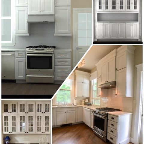 The top pics are our conceptual designs, and below are the actual completed kitchen pics! #newjerseykitchenandbath #kitchendesign #concepttoreality #designnj #beforeandafter