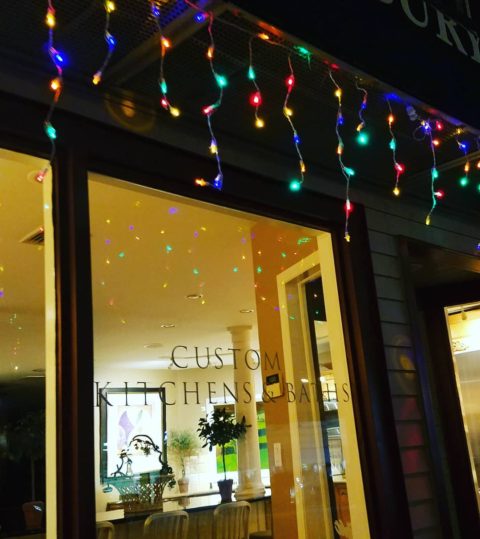 Holiday lights all aglow in our kitchen and bath showroom windows! 
#downtownhightstown #holidayshightstown #kitchensandbathsnj #njkitchenandbathshowroom #njkitchenandbathdesign