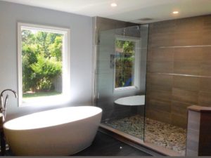 Freestanding tub in our client’s renovated master bathroom
#newjerseybathroomrenovation #masterbathroom #masterbathroomdesign #freestandingbath #designnj #njkitchenandbathshowroom #walkinshower