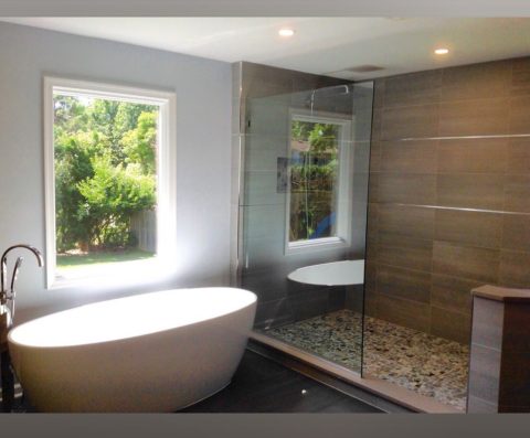 Freestanding tub in our client’s renovated master bathroom
#newjerseybathroomrenovation #masterbathroom #masterbathroomdesign #freestandingbath #designnj #njkitchenandbathshowroom #walkinshower